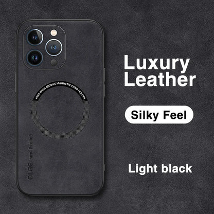 For Magsafe Luxury Leather Shockproof Phone Cases for Iphone 16 15 14 13 12 11 Pro Max 16E plus Magnetic Wireless Charging Cover