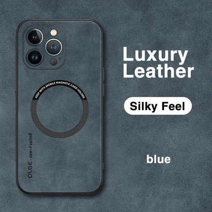 For Magsafe Luxury Leather Shockproof Phone Cases for Iphone 16 15 14 13 12 11 Pro Max 16E plus Magnetic Wireless Charging Cover